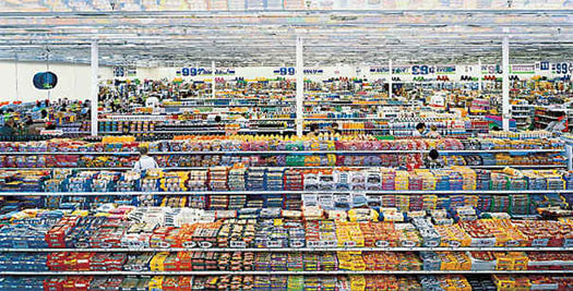 Supermarket (picture by Andreas Gursky)