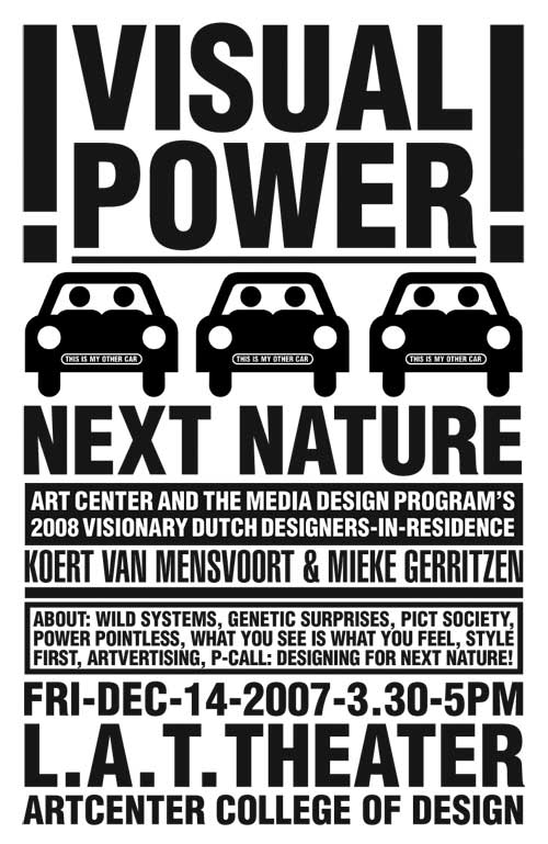 next nature lecture at art center college of design