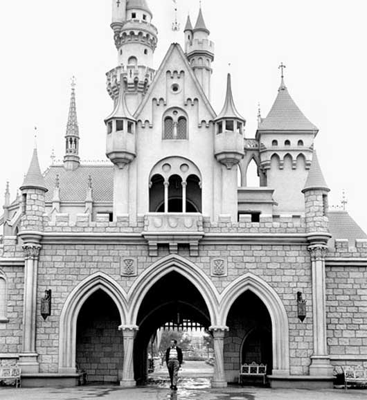 walt disney and his castle