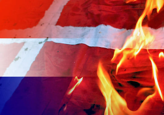 Dutch Flag Burning