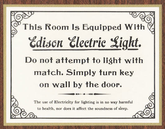 edison electric light