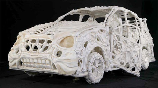 skeleton car