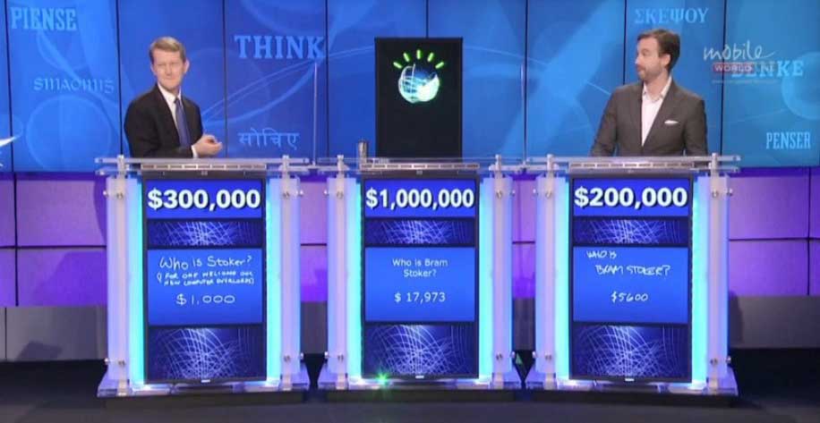 Watson beating Jeopardy! champion Ken Jennings at his own game  