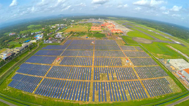 cochin first solar powered airport