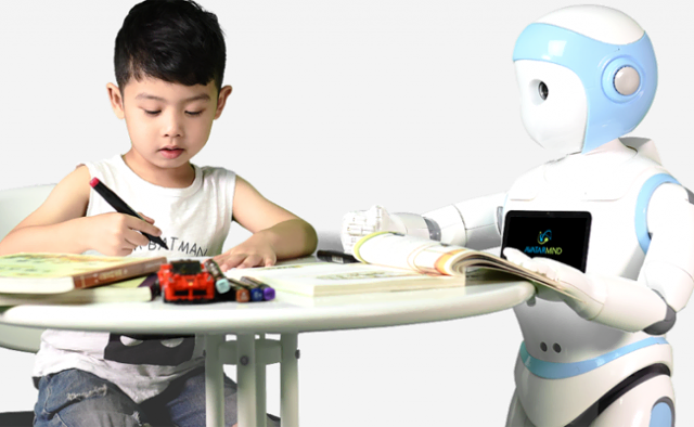 This robot nanny is designed to take on adult responsibilities.