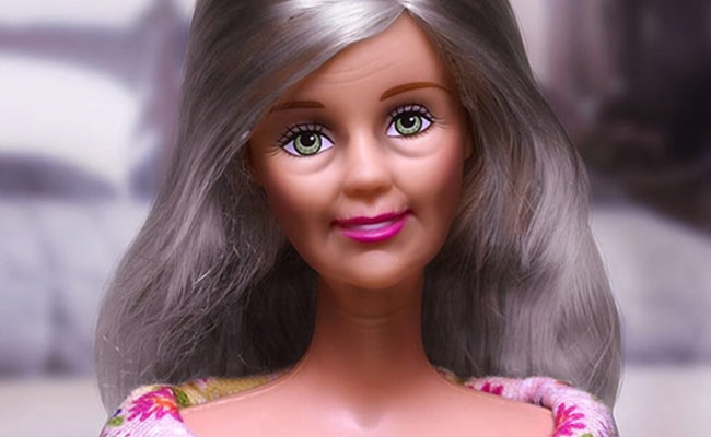 Visual of Aging Barbie