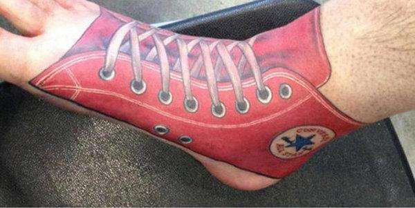 Visual of Converse Sneaker Tattoo