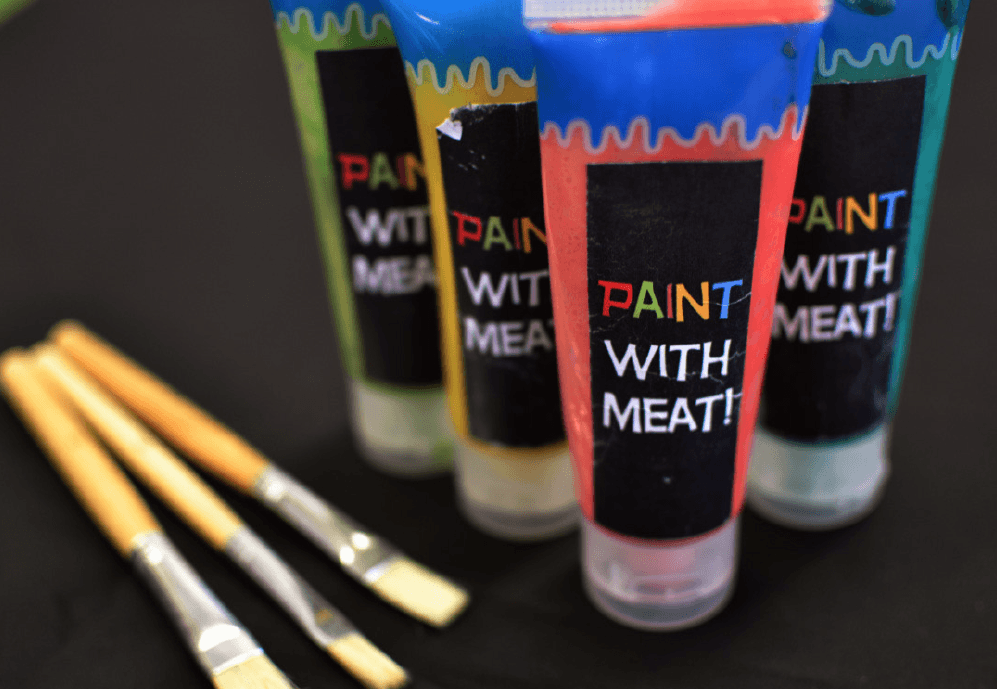 Visual of Eating In Vitro: Meat Paint