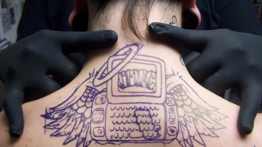 Visual of Google Wants to Tattoo a Phone Onto Your Throat