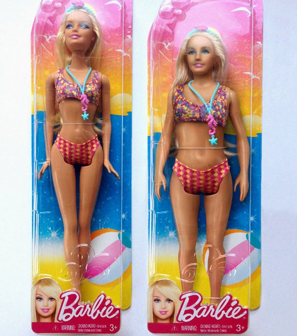 Visual of If Barbie Had Human Proportions