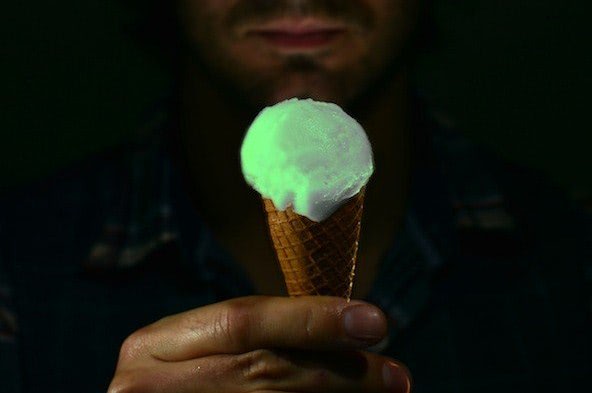Visual of Jellyfish Ice Cream Glows When Licked