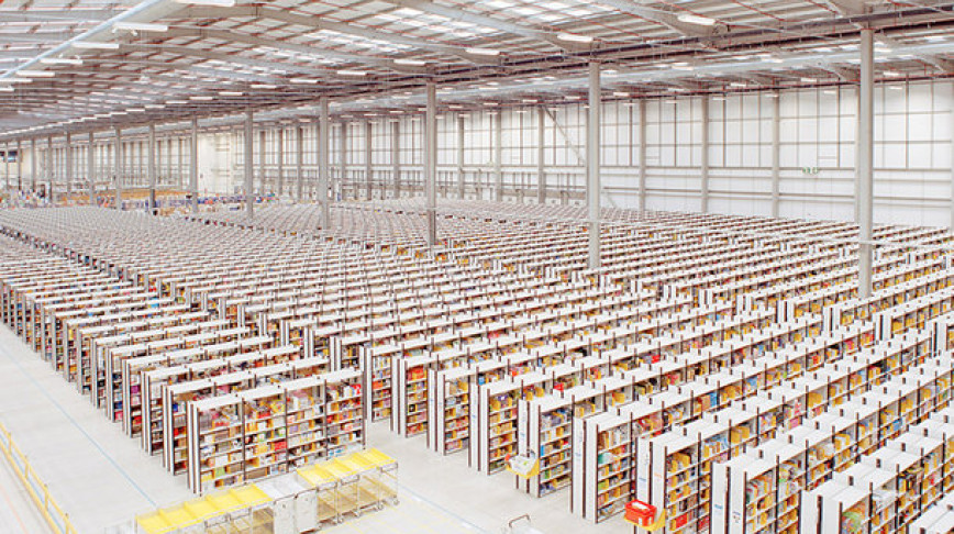 Visual of World's Worst Job? Being a Human Robot at Amazon's Fulfillment Center
