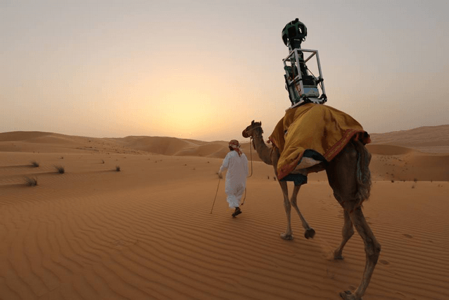 Visual of Google Street View Camel