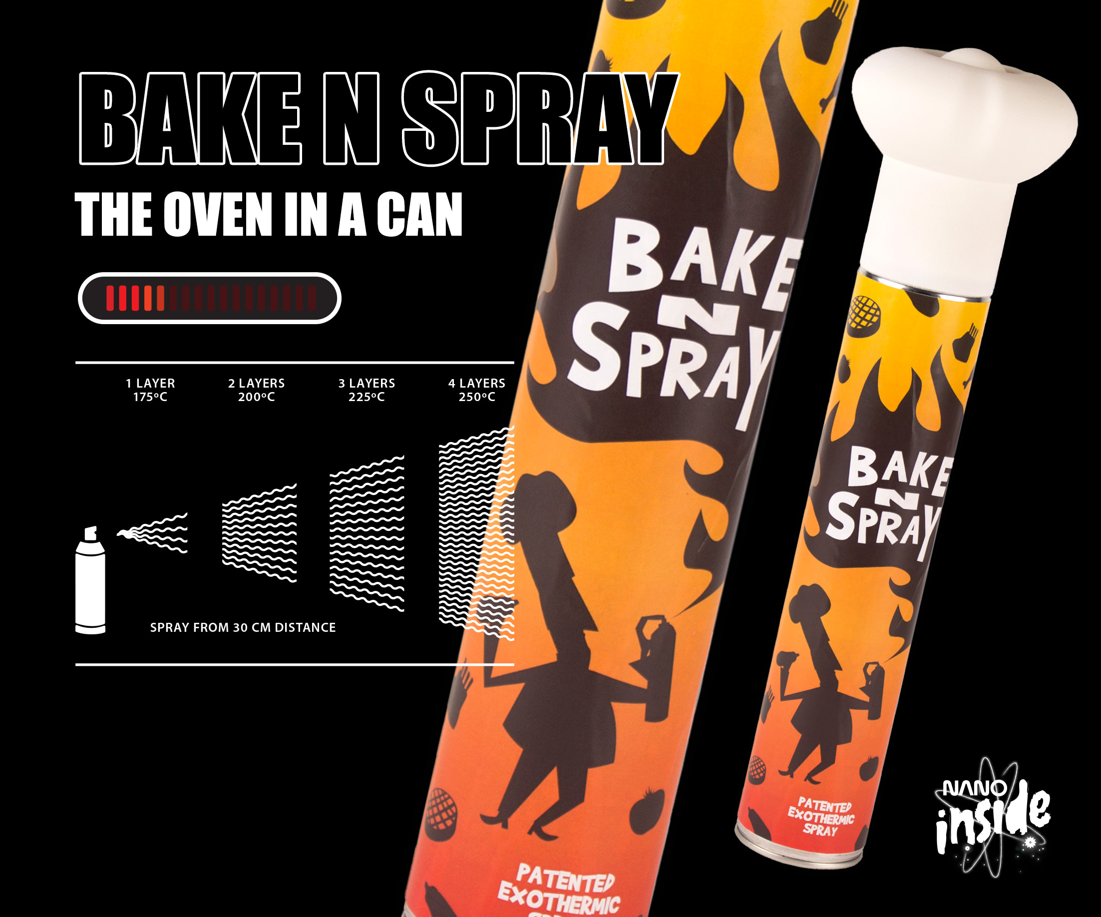 Visual of Nano Product: Bake 'n Spray