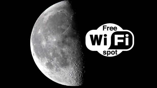 Visual of The Moon will Become a WiFi Zone
