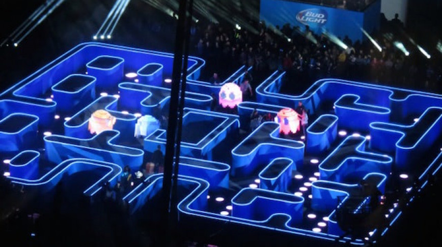 Visual of Pac-Man Boomeranged in the Real World