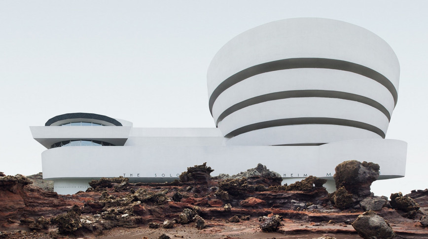 Visual of Iconic Buildings in Untouched Lands