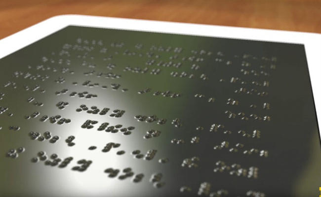 Visual of A Tablet for the Visually Impaired People