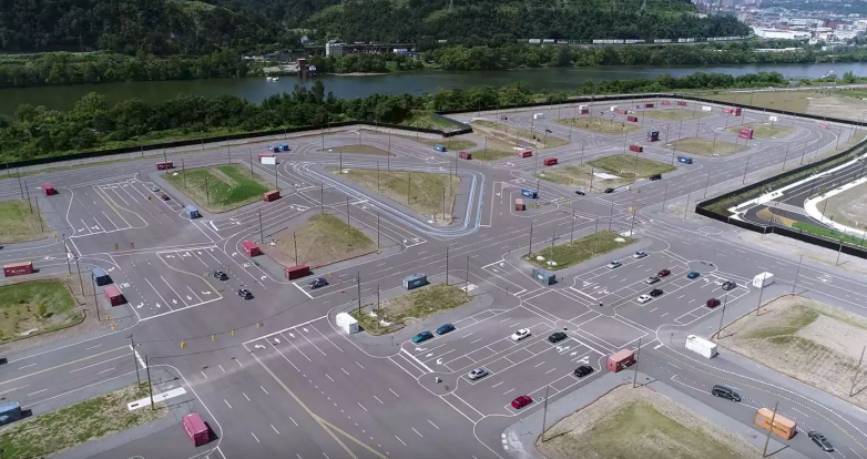 Visual of A Fake City for Real Self-Driving Cars