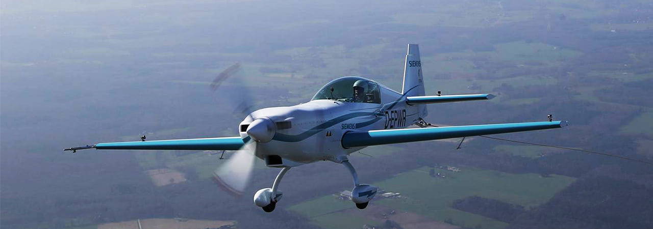 Visual of Sustainable Flying with Electric Planes