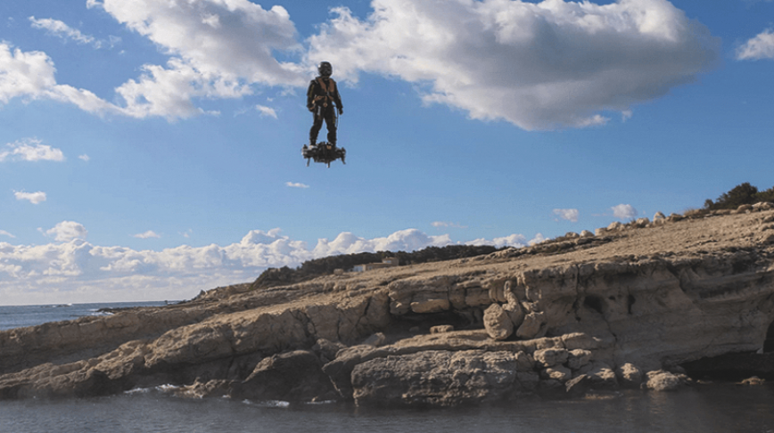 Visual of Hoverboarding Over the Atlantic