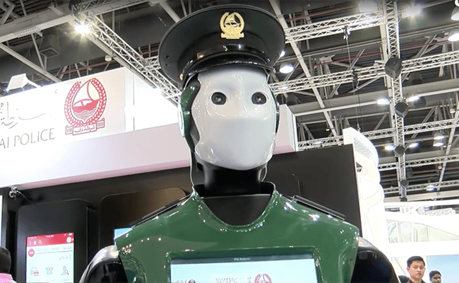 Visual of Dubai Employs First Robotic Police Officer