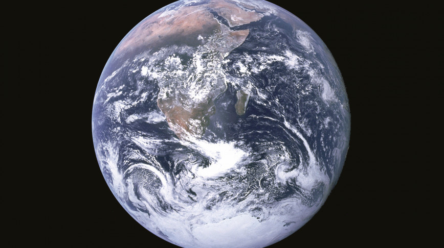 Visual of It's been fifty years since we took the first full photo of Earth from space