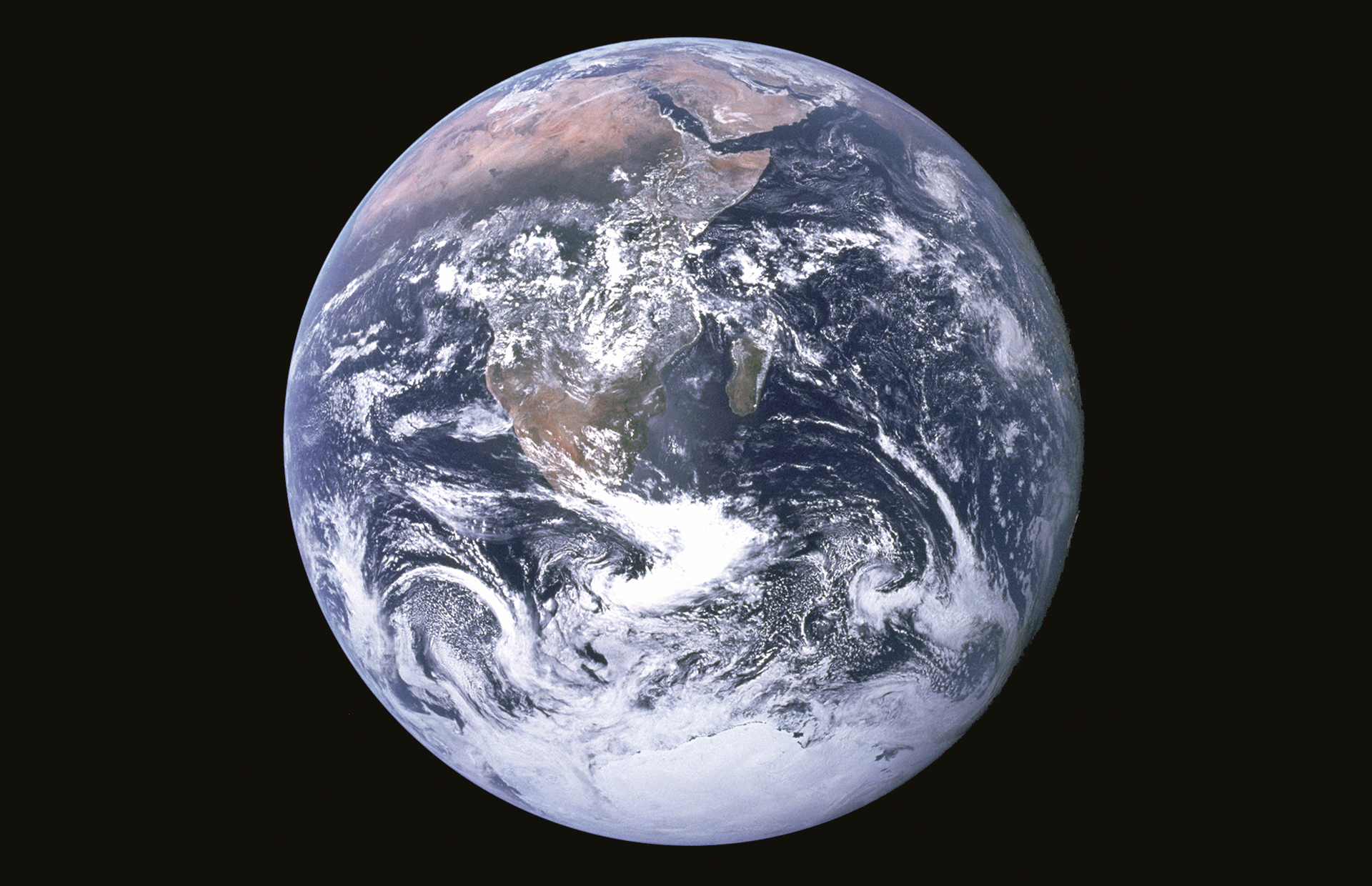 Visual of It's been fifty years since we took the first full photo of Earth from space