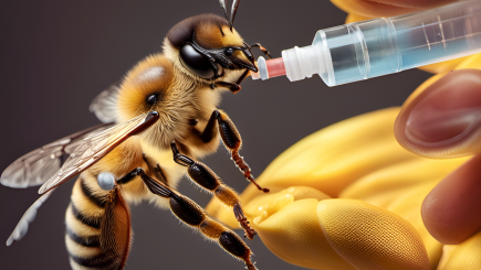 Visual of Hurray! There are now vaccines for honeybees