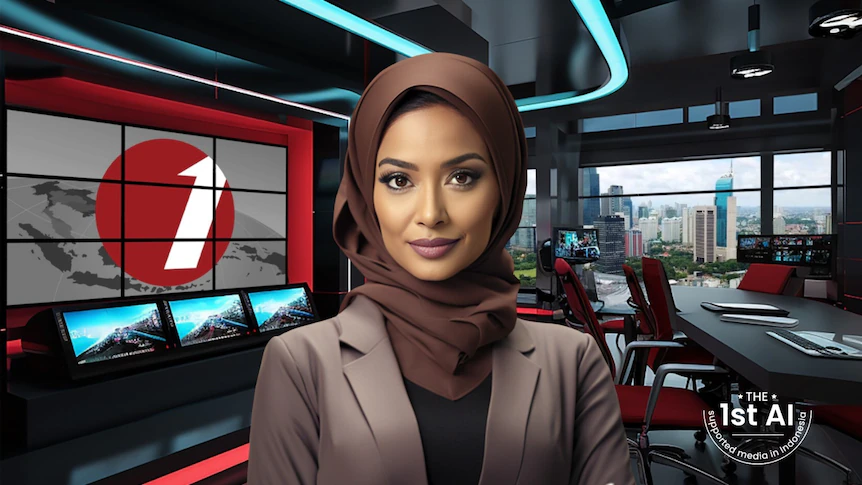 Visual of Meet Indonesia's virtual news anchors