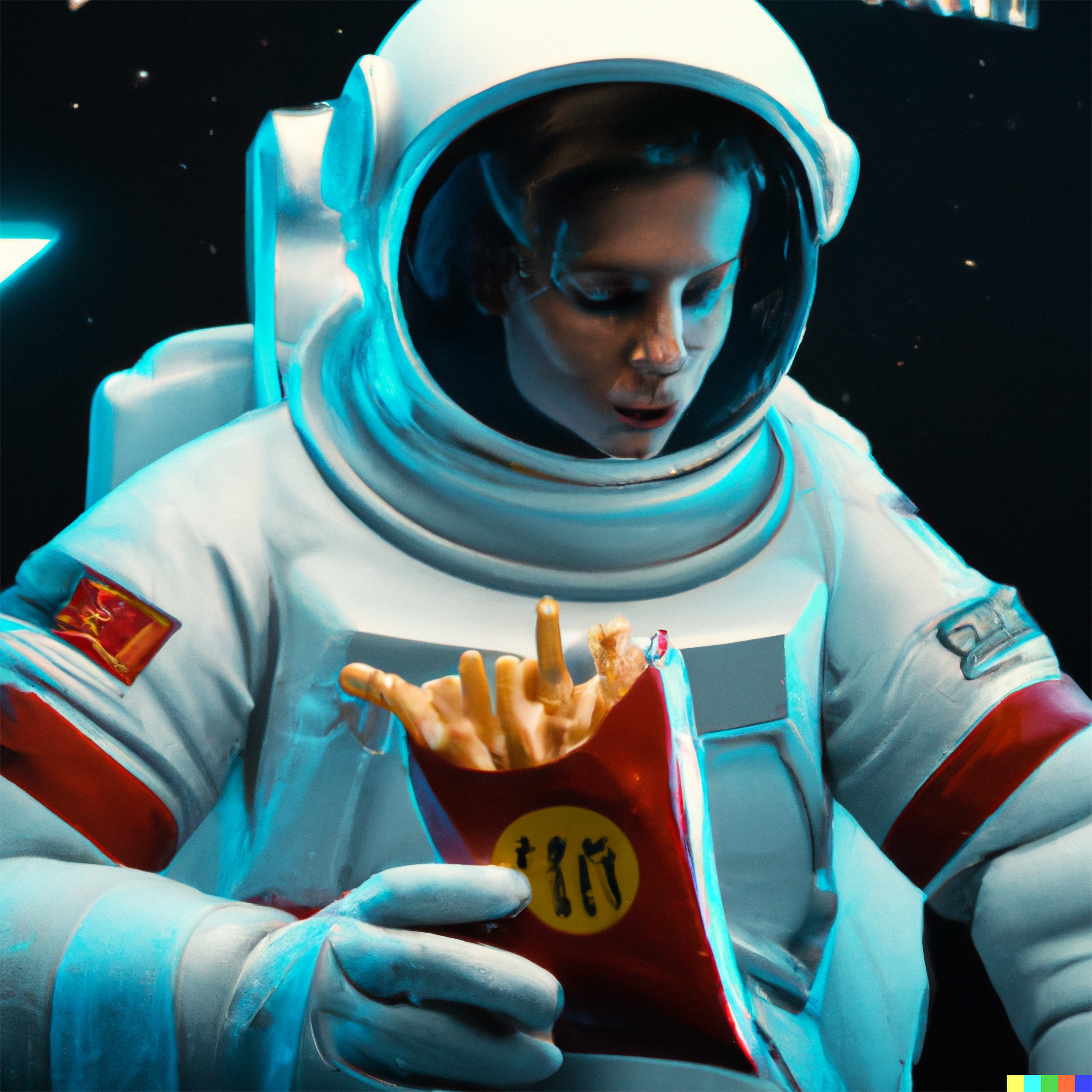 Visual of Yes, we can fry potatoes in space!