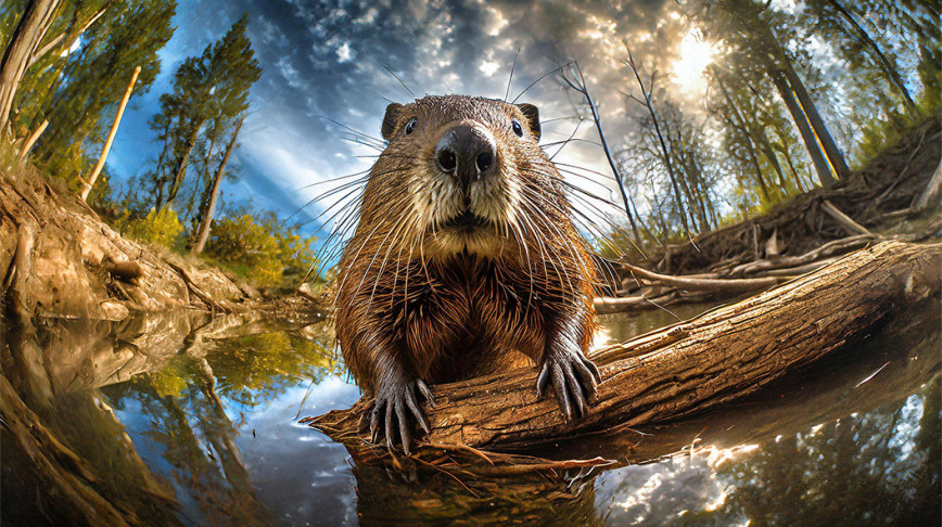 Visual of Why looking at beaver dams might save the world